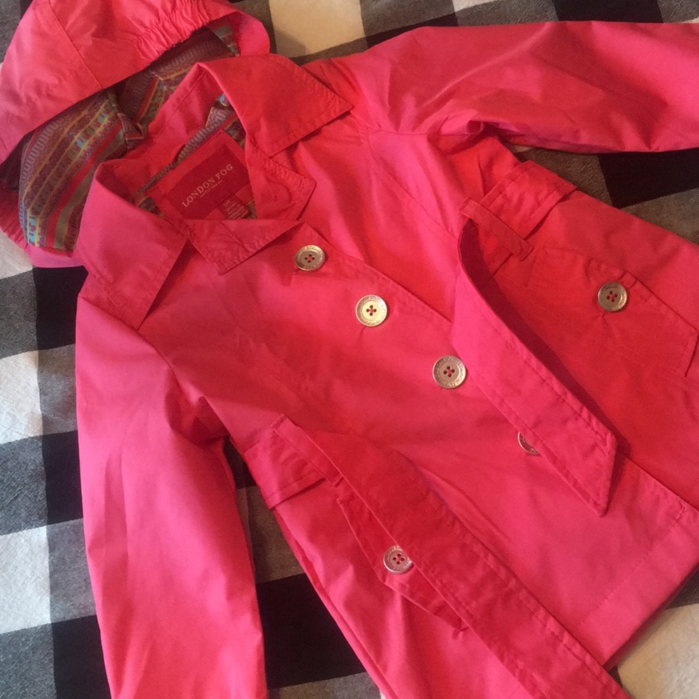 London fog rain coat